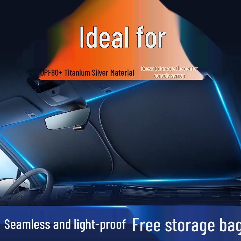 Car Sunshade Kit: Visor, Curtain, Windshield Shade, Umbrella, Cover, Panel, Cloth, Heat Insulation