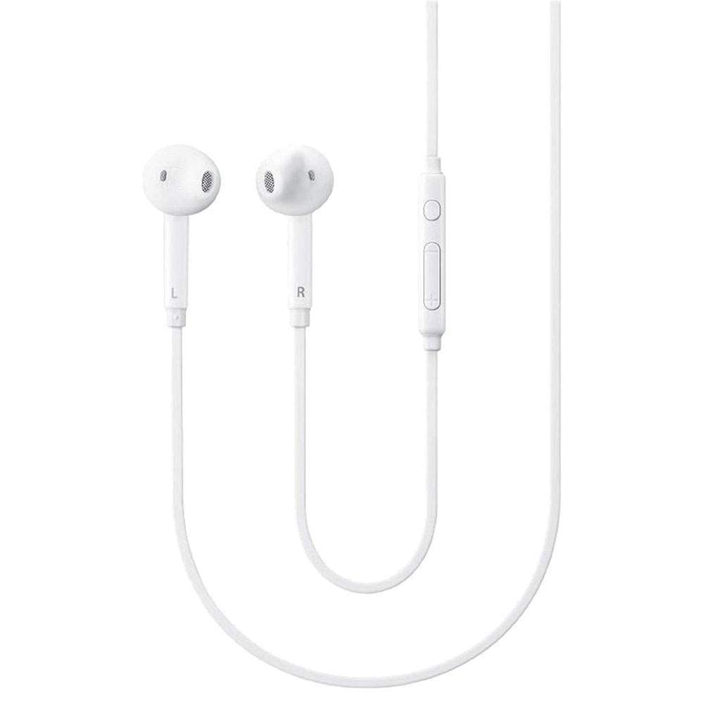Original 3.5mm Wired In-Ear Headphones for Samsung Galaxy S10, S10 Plus, S10e Plus, Note 10, A71, A31, with Mic & Volume Remote, Black Velvet Carry