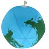 Nylon Cloth Inflatable Latex Balloons Beach Ball Children Outdoor Toys (the Earth)
