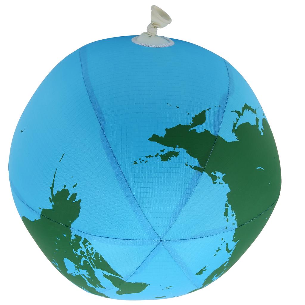 Nylon Cloth Inflatable Latex Balloons Beach Ball Children Outdoor Toys (the Earth)