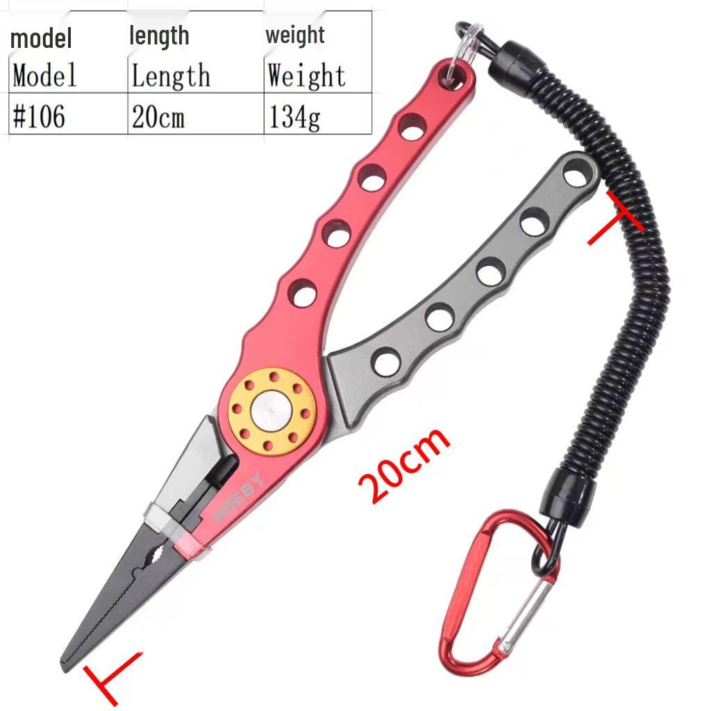 Rebirth PLUS Aluminum Alloy Multifunctional Fishing Pliers - Ring Opener, Line Cutter, and Fish Control Tool for Saltwater Fishing