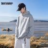 Mark Fairwhale Men's Retro Loose Half-Zip Hooded Sweatshirt