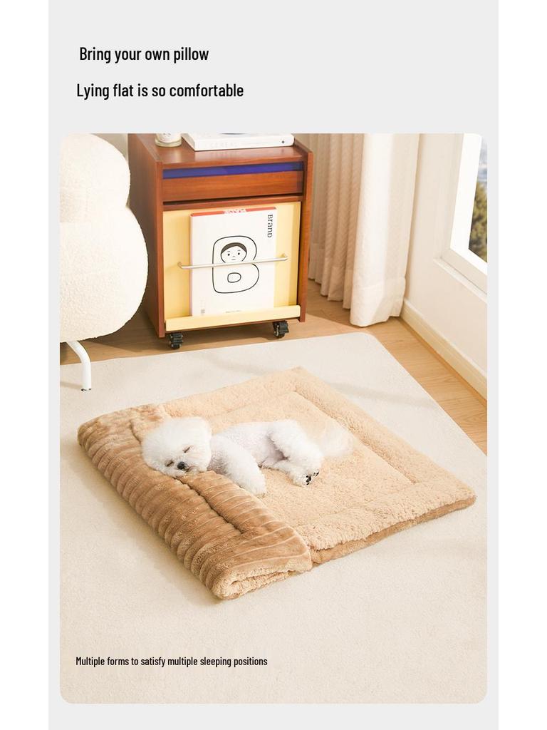 Cross-Border All-Season Semi-Closed Pet Bed for Small Dogs and Cats