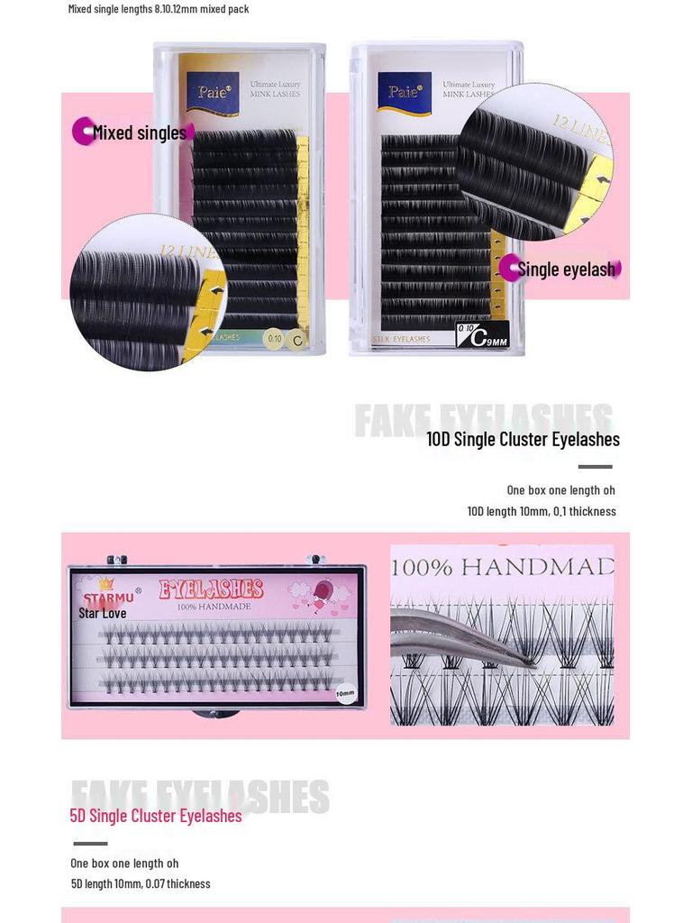 Deluxe 22-Piece Eyelash Extension Kit with Irritation-Free Glue for Professional Salons