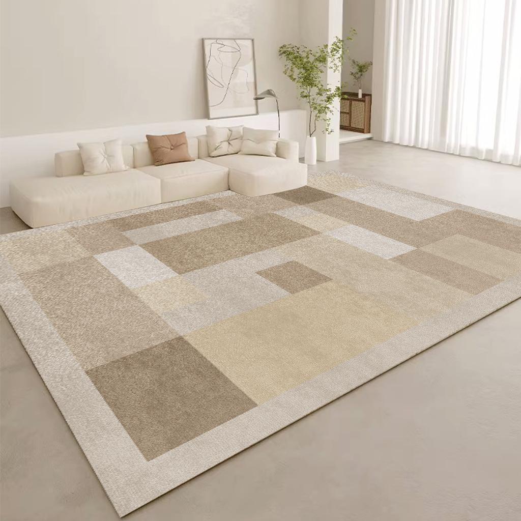 Luxurious Modern Minimalist Coffee Table Rug: Dirt-Resistant, Versatile for Living Room, Bedroom, or Bay Window