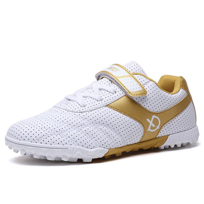 Hot Sale Turf Soccer Shoes For Kids Fashion Orange Children Soccer Cleats Football Shoes Boys Futsal Sneaker Zapatos De Futbo