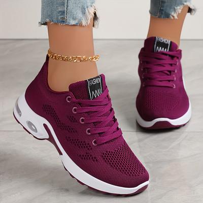 Damenschuhe 2025 Neuankömmling Übergröße Damenschuhe Grenzüberschreitende Lässige Gepolsterte Laufschuhe Atmungsaktive Weichsohlen-Sportschuhe für Damen