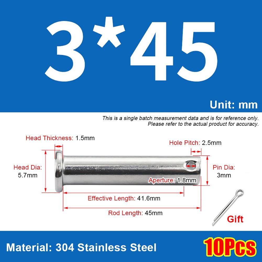 1Set M3 Positioning Pin Cylindrical Plug Pin Set New Pin Shaft Cotter