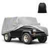 X AUTOHAUX with Daihatsu 350x148x143cm Light Car Body Typhoon Waterproof Car Cover with Windproof Rainy Season Flame Strong Yellow Hail Side Nighttime