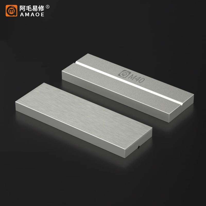 AMAOE M40 Double-Sided Grindstone Whetstone for Tweezers Corrector Soldering Tips Blade Grinding Polishing Tools