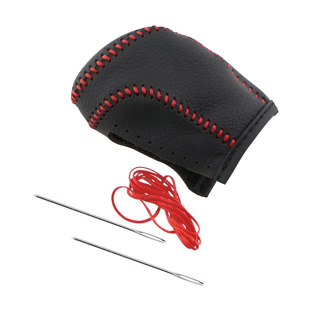 6 Speed Car Gear Shift Knob Cover for Ford Focus 3 MK3 2013-2015 MT Gear Shift Collars Leather Protector Interior Accessories