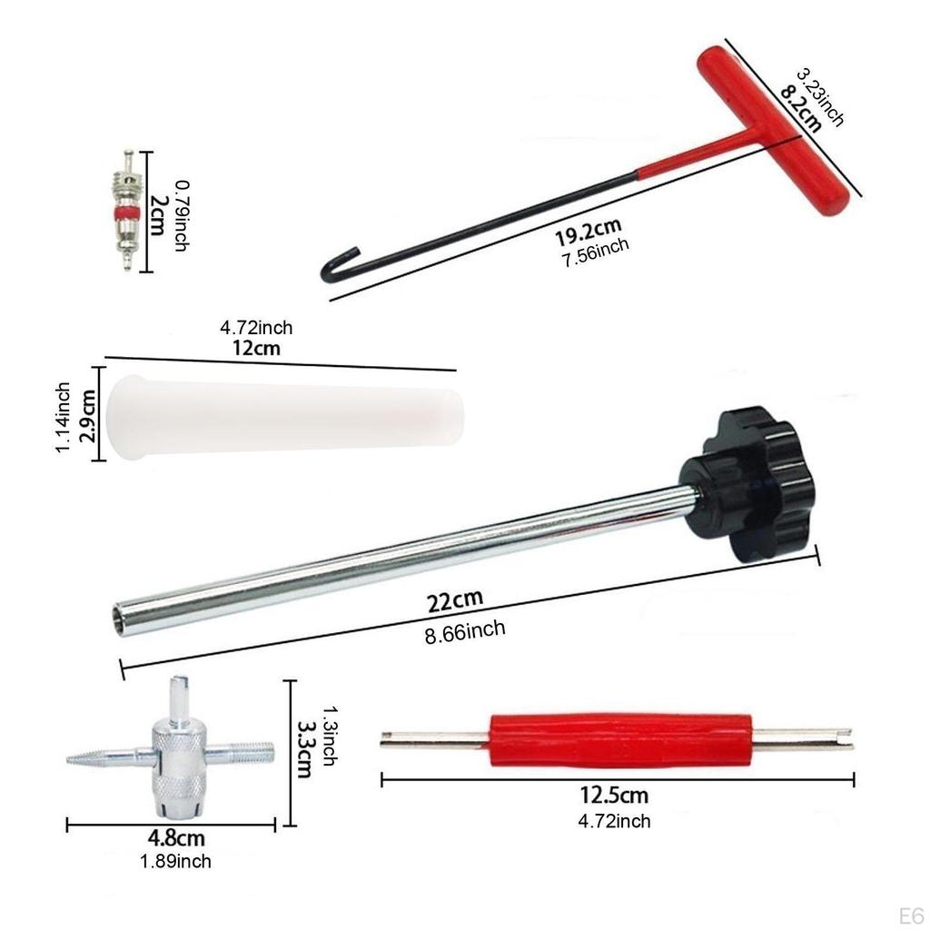 Quick Change Tire Valve Tool Kit Directly Replace High Reliability Sturdy Universal Stem