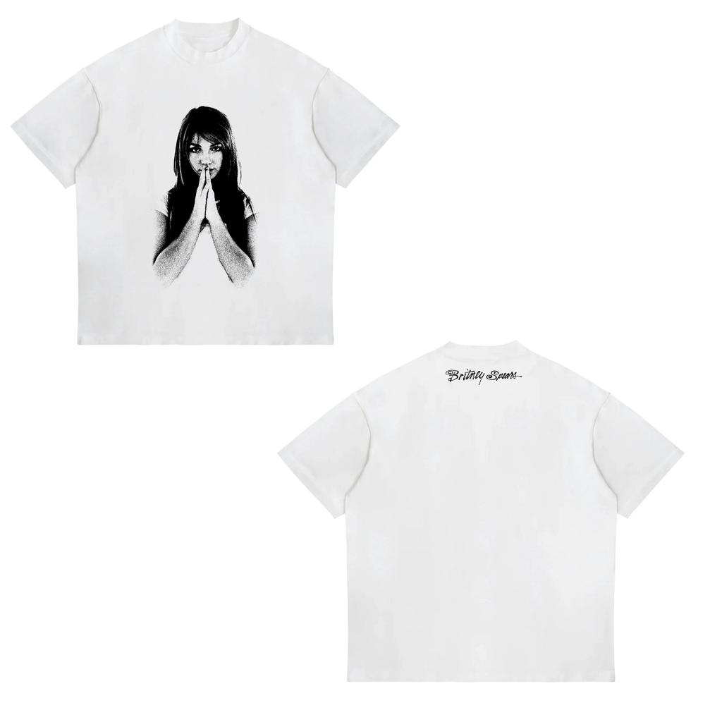 2026 Britney Spears Bubble Gum Balloon Retro Men's and Women's T-shirt Spring_Summer New Product Casual Fashion Streetwear