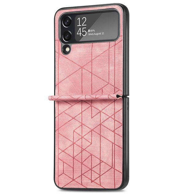 Skládací kožený kryt s protiskluzovou úpravou pro Samsung Galaxy Z Flip4 5g Flip 4 Zflip4 Neskluzové ochranné pouzdra Funda
