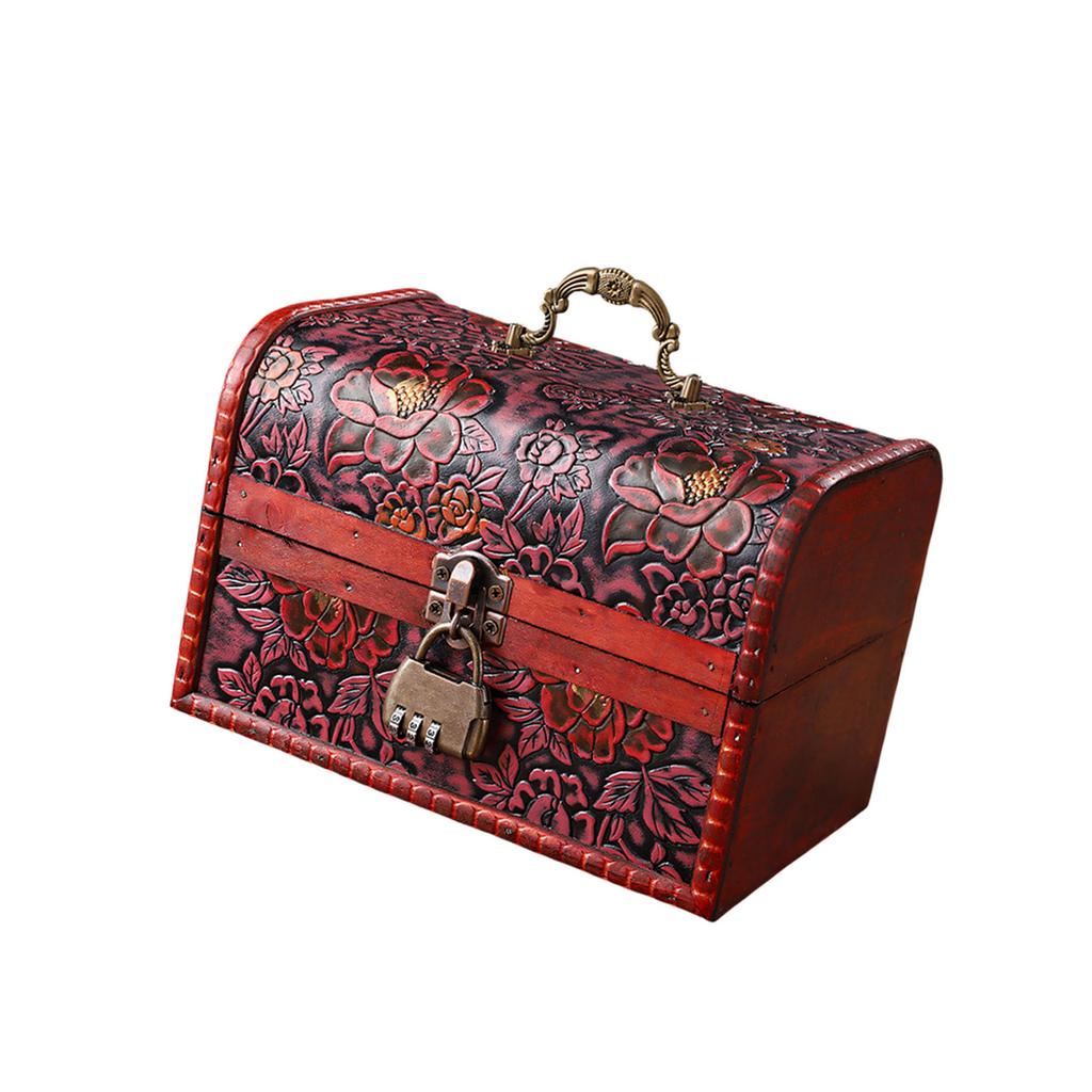 Spacious Wood Storage Box For Jewelry Watches Featuring Antique Look For Home Decoration