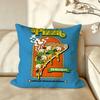 Food PPizzaHHut Cushion Cover Pillow Case Antidustmite Pillowcase Silky Short Plush Sofa Cushion Cover Hot