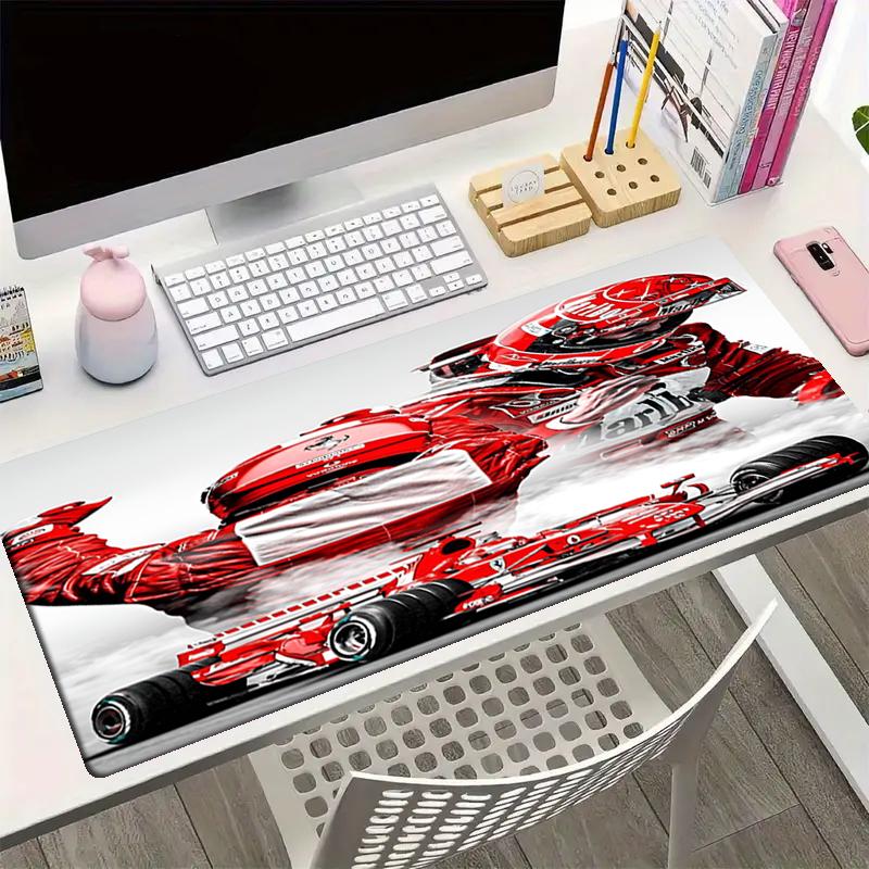 Michael Schumacher Motiv Mauspads, Rutschfeste Gummiunterseite, Multifunktionales Büro- & Wohnraumdekor, Perfekt zur Personalisierung des Arbeitsplatzes.