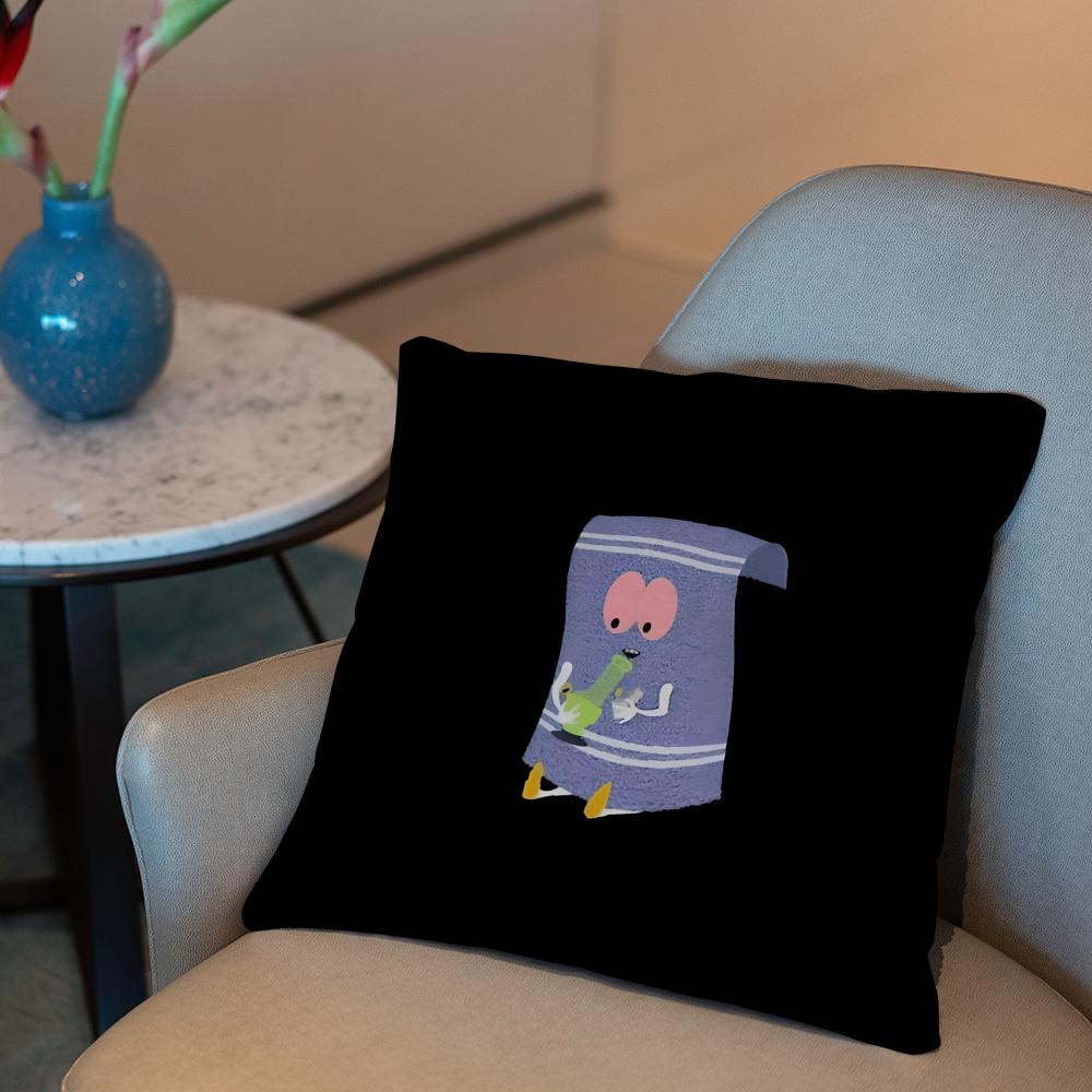 

Southpark Towelie Cushion Cover 2-in-1 Reversible Plush Pillow Cover | Car/Sofa/Bed | Perfect Gift 12x12Inch