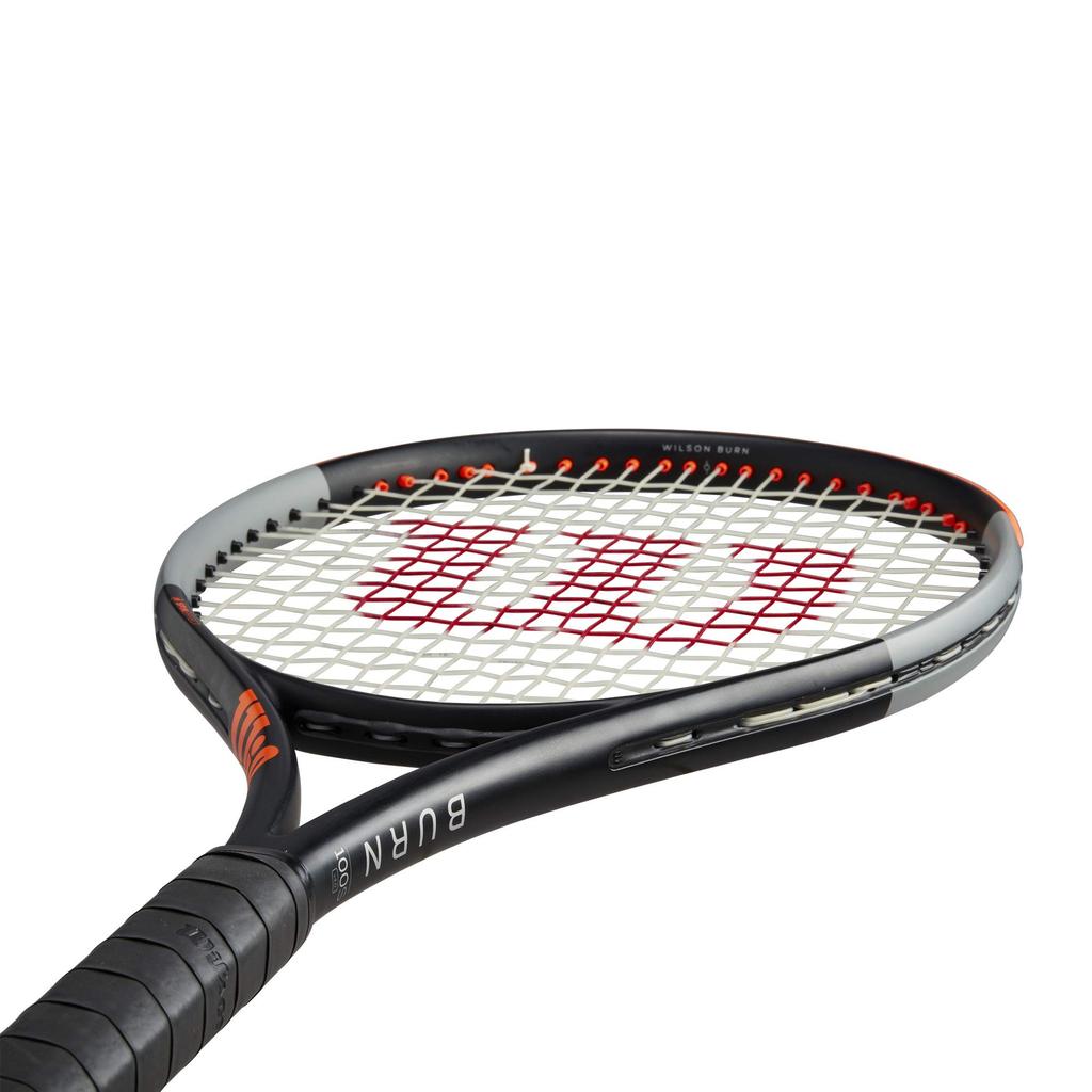 Wilson Rigid Tennis Racket BURN 100S 100S Grip Size 2 WR044811U2 [Frame Only] V4.0 (Burn V4.0) Black/Gray/Orange