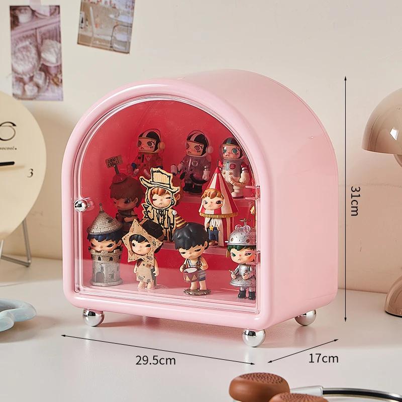 Scatola Espositore Per POP-MART Scatole Cieche Organizzatore Bambole a Prova di Polvere Display Stand Castello Custodia Espositiva Music Master Grande