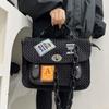 Women'S Mesh Cloth Handbag Personalized Splicing Versatile Chain Shoulder Bag