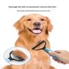 Pet Grooming Dematting Comb Double Sided Safe Blades Non Slip Handle For Dogs Cats Long Haired Pets Grooming