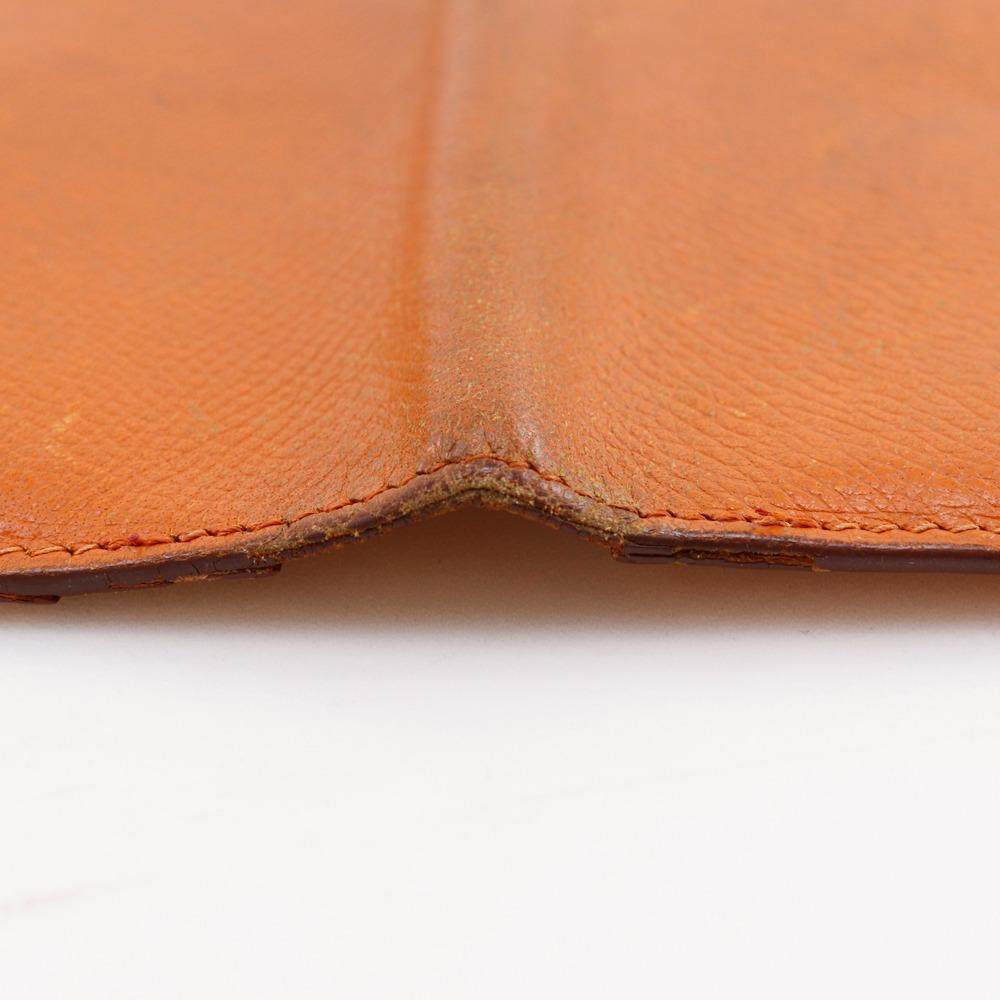HERMES Baan classic Purse Orange / SilverHardware Epsom unisex Used