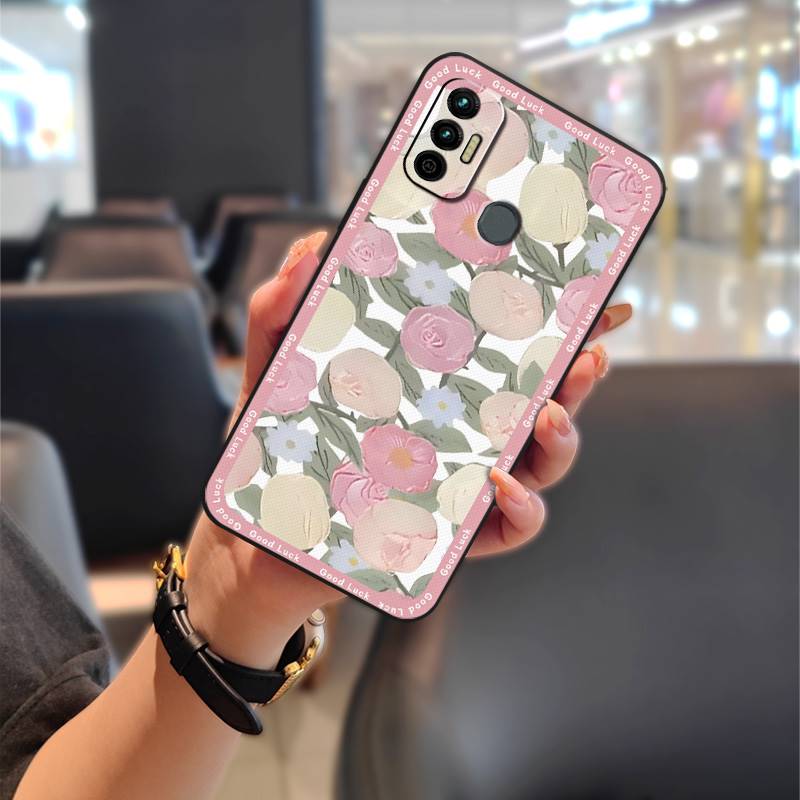 Anti-dust Shockproof Phone Case For Tecno Spark 7/Spark7T Silicone Protective Durable Cartoon Soft case Phone Pouch TPU