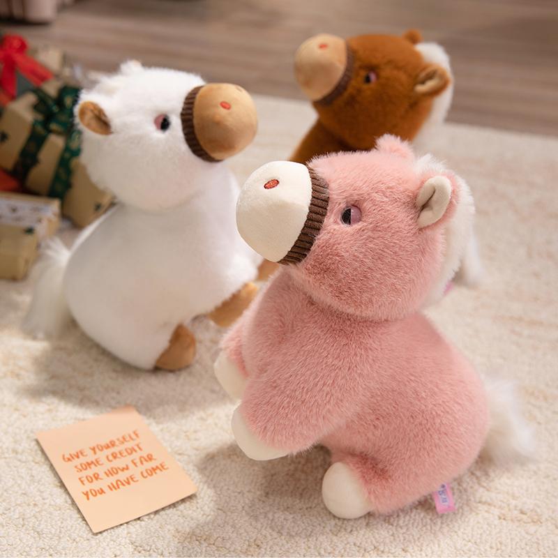 New Real Life Horse Plush Dolls Stuffed Animal High Quality Super Realistic Horse Plush Toys Classic Birthday Gift