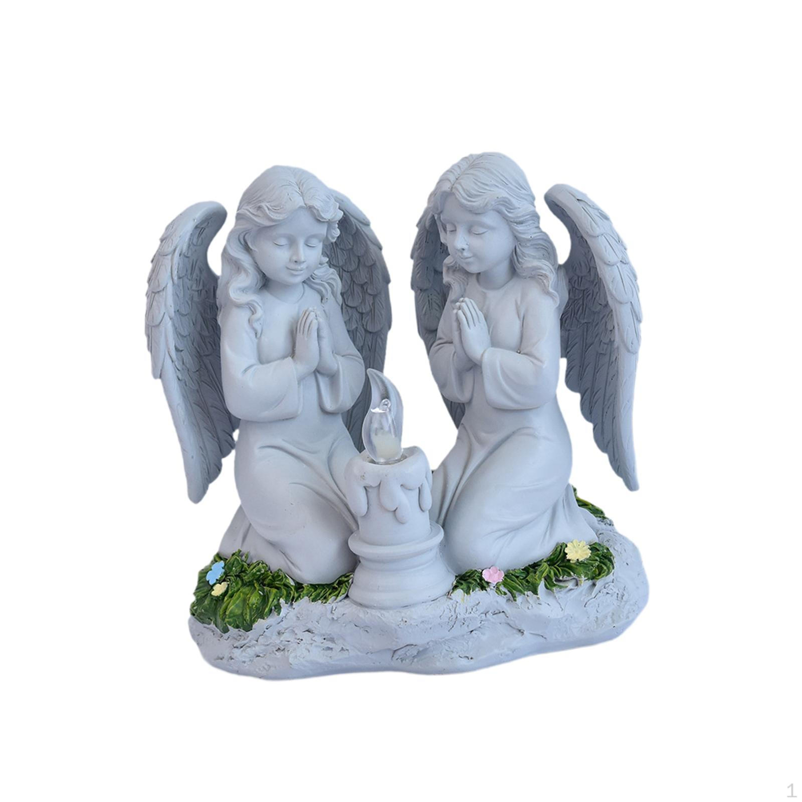 

Garden Angel Statue, Decorative Resin Figurines for Outdoor Use, Gifts Mom, Grandma, Prayer