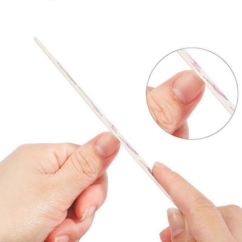 Curved Nail Files Coarse Grit Reusable Sandpaper Boards for Natural Nails Manicure Pedicure Tools