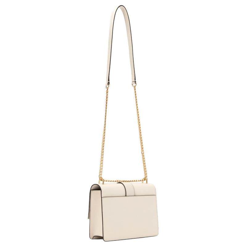 Michael Kors Shoulder Bag Greenwich Three-dimensional Floral Decoration Metal Accessories Chain Design Artificial Leather Small Size Women's Light