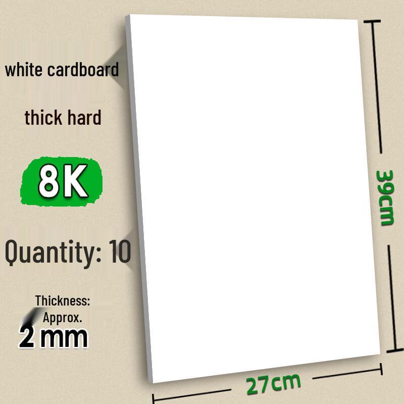 Handmade Children’s Cards: Thick White Cardstock with 4 Gray Colored Cards and Kraft Backing