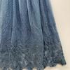 SUPER HAKKA 04170122 Flowing Flower Tulle Long Skirt skirt Not written blueUsed