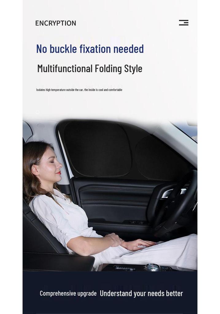 E18 Car Sunshade Blackout Curtains for Heat Insulation & Privacy