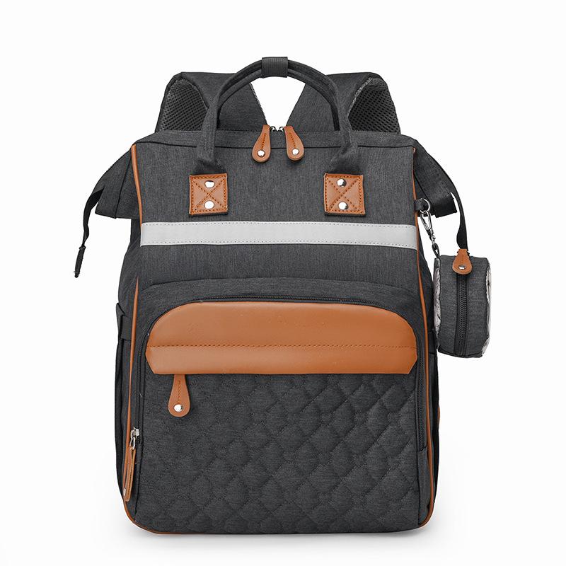 2024 High-End Winter Mommy Backpack: Wet & Dry Separation, Large Capacity, Double Shoulder, Perfect for Outings with Baby.