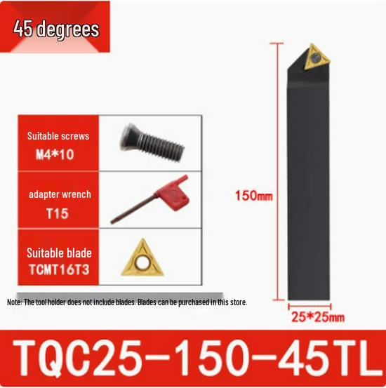 45°/90° Rough Boring Bar Holder with Replaceable Head & CBS/BSB Cutter