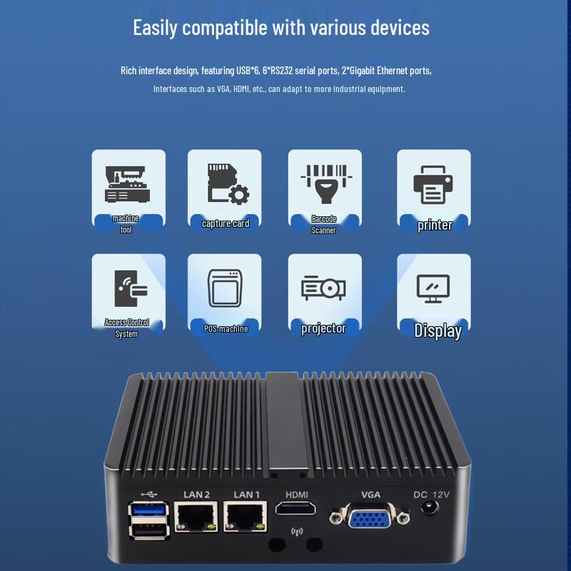 Mini PC Industrial y de Negocios sin Ventilador INCEER (Versión CN)