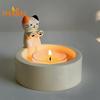 Svícen Rozkošný tvar zahřívacích tlapek pro kočky, Roztomilá kreslená nádoba na svíčku, pro domácí dekoraci