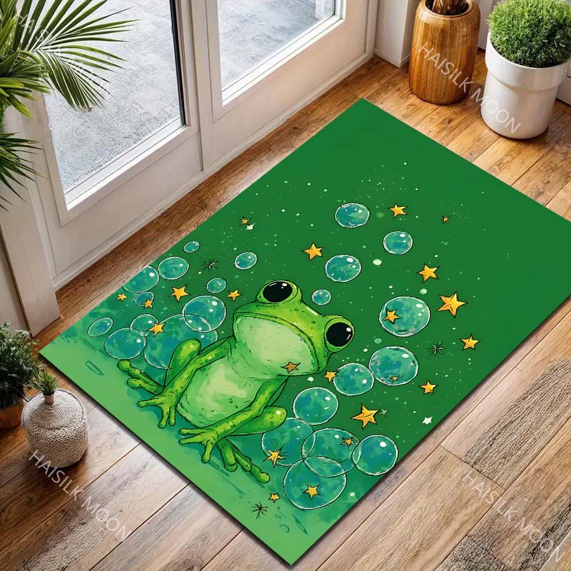 Mehrere Größen Froschnebel Kinderteppich Muster Teppich für Wohnzimmer Schlafzimmer Sofa Heimdekoration Rutschfeste Bodenmatte Luxuriöses Geschenk