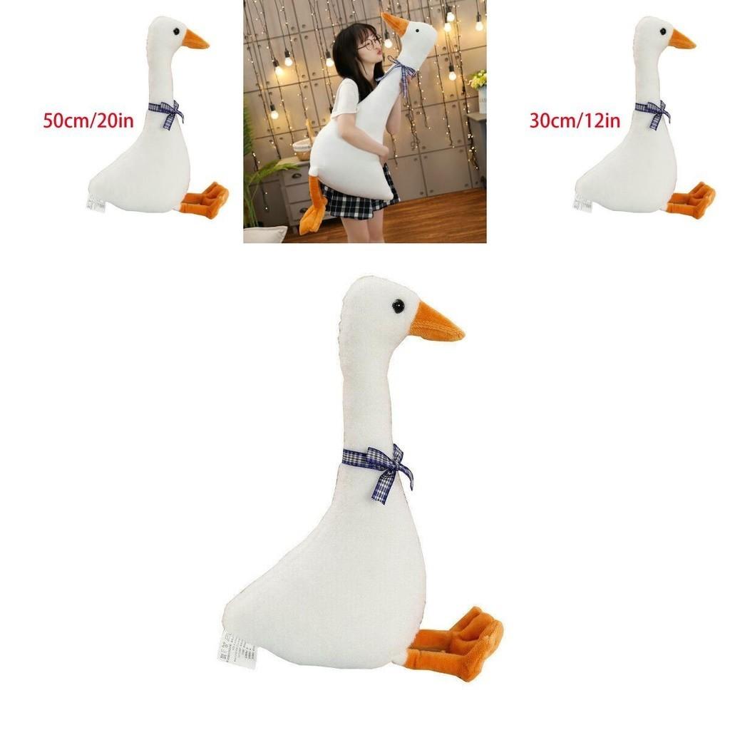 White Goose Pillow Plush Toy Adorable Sleeping Pillow Soft And Cuddly Stuffed Doll For Kids