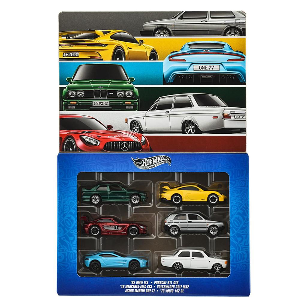 Hot Wheels Euro Style Vehicle 6 Ages JLB25 Multi-Pack Toys, Cars, 3+, Multi-pack
