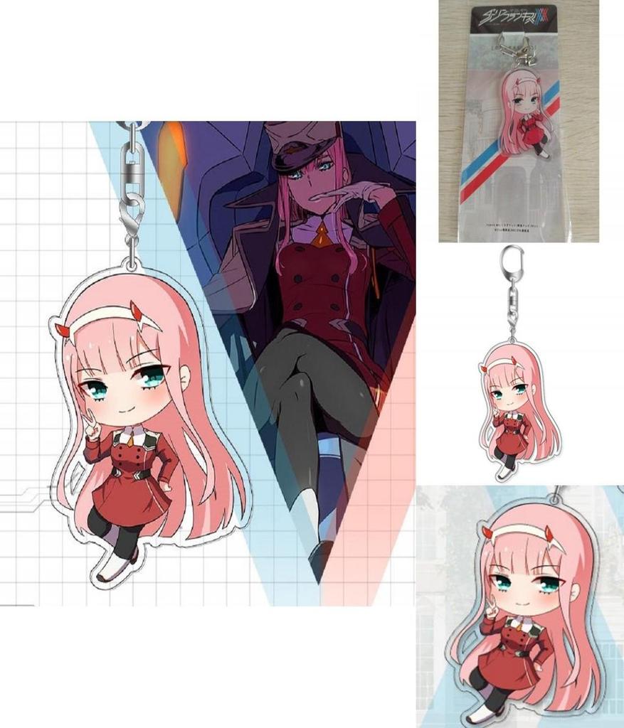 Ditf Darling In The Franxx Keyring Zero Two 002 Acrylic Keychain Premium Quality Gift For Anime Lovers