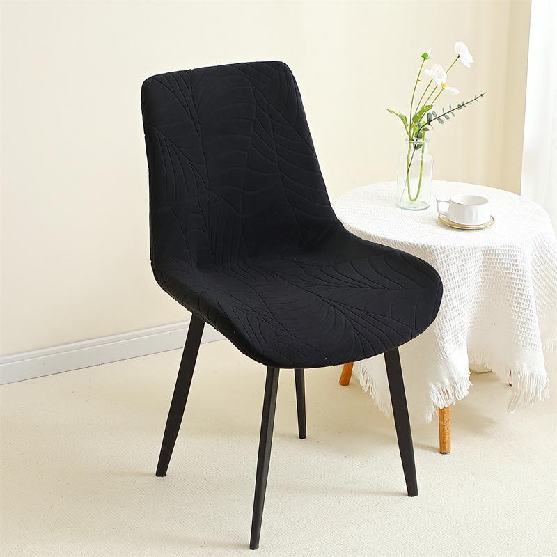 Чехол на итальянский обеденный стул бытовой высококлассный для гостиной с чехлом на спинку легкая роскошь чехол на стул для обеденного стола чехол на табурет для макияжа chair cover чёрный 1374₽