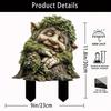 Acrylic Garden Stake Tree Man Fairy Earth Goddess Garden Statue Stakes Outdoor Accessories Ground Insert 2D Acrylic Flower Pot