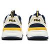 Fila Rayflide Textile, Synthetic Leather Cushioning Lightweight Low Top Casual Shoes Men's White Space Blue F12M242121FCO