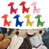 100Pcs Wood Button Colorful Giraffe Shape Craft Kid Clothes Accessories 25x20mm25x20mm