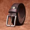 New 304 Stainless Steel Buckle Belt Men'S Leather First Layer Cowhide Retro Simple Versatile Casual Pants Belt Men