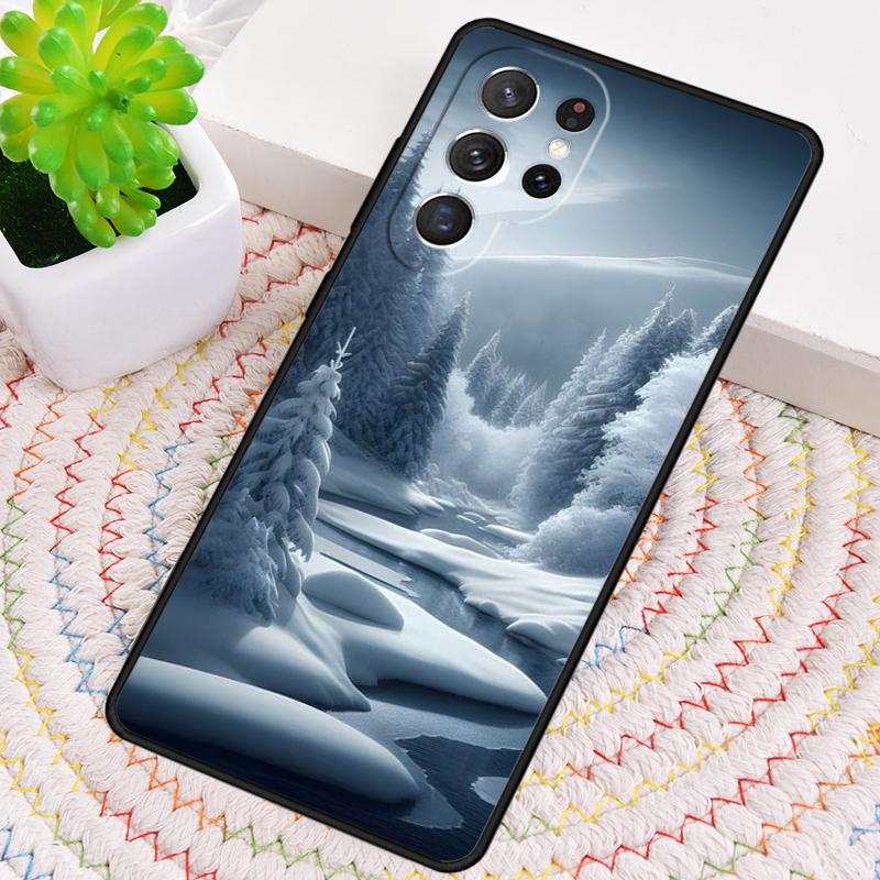 Landscape Winter Light Snow Silicone Phone Case For Samsung Galaxy Note 10 Pro S26 S25 S24 S23 S22 S21 Plus S25Ultra Capa Cover