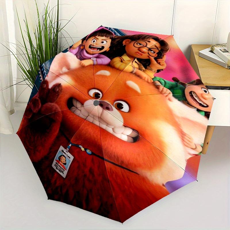 

Lively Red Panda & Friends Automatic Opening and Closing Umbrella - Lightweight 3-Fold Design, Suitable for Fans, Travel, Daily Use - Offici